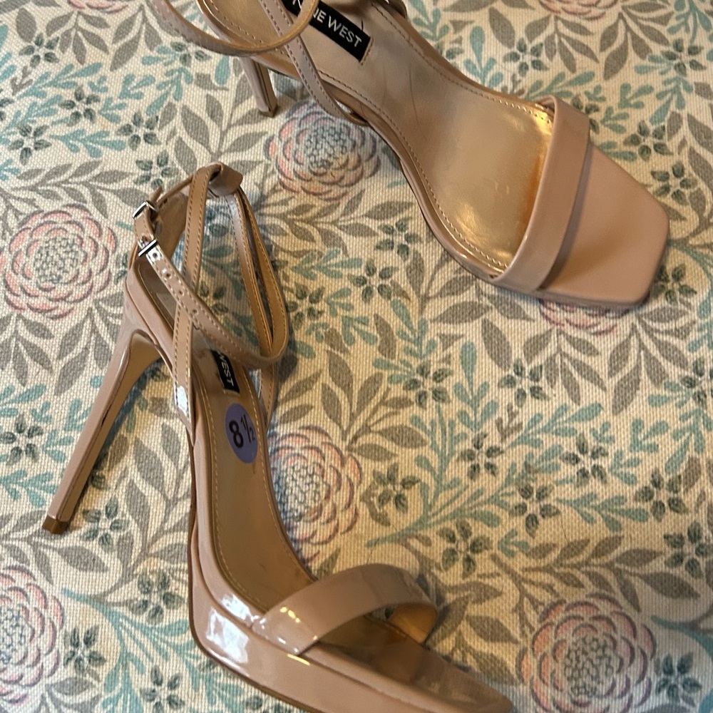 Nine West Nude Ankle Strap Heels - Picture 3 of 4